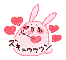 Sticker of love rabbit 3 sticker #9740519