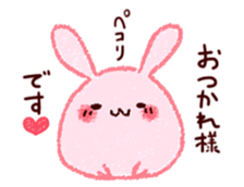 Sticker of love rabbit 3 sticker #9740524