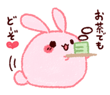 Sticker of love rabbit 3 sticker #9740525