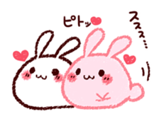 Sticker of love rabbit 3 sticker #9740526