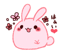 Sticker of love rabbit 3 sticker #9740529