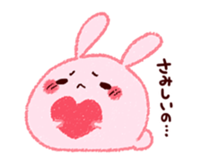 Sticker of love rabbit 3 sticker #9740540