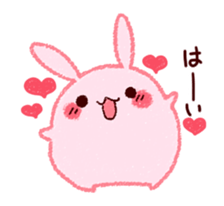 Sticker of love rabbit 3 sticker #9740541