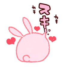 Sticker of love rabbit 3 sticker #9740549