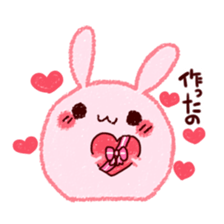 Sticker of love rabbit 3 sticker #9740550