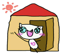 cute tusk cat sticker #9740553