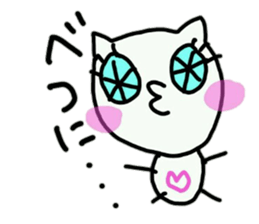 cute tusk cat sticker #9740561