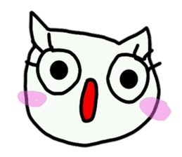 cute tusk cat sticker #9740566