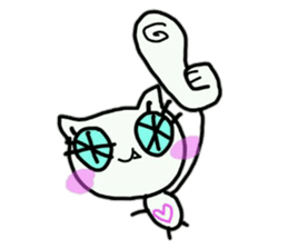 cute tusk cat sticker #9740568