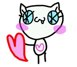 cute tusk cat sticker #9740572