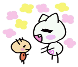 cute tusk cat sticker #9740573