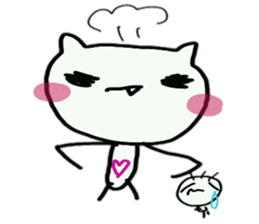 cute tusk cat sticker #9740577