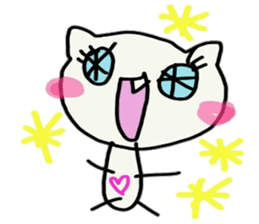 cute tusk cat sticker #9740578