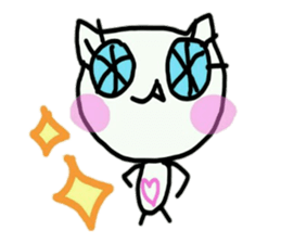 cute tusk cat sticker #9740582