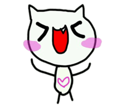 cute tusk cat sticker #9740584