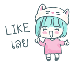 Cherry Neko on the Roof sticker #9741121