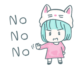 Cherry Neko on the Roof sticker #9741140