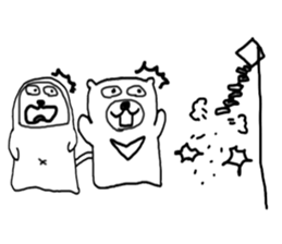 momo bear and friends Chinese new year sticker #9741971