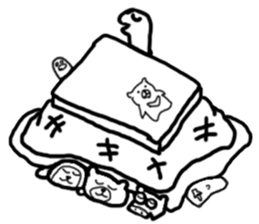 momo bear and friends Chinese new year sticker #9741972