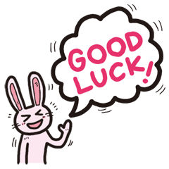 The balloon Sticker of rabbit