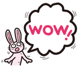 The balloon Sticker of rabbit sticker #9742112