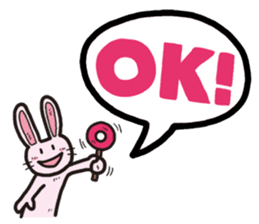 The balloon Sticker of rabbit sticker #9742114