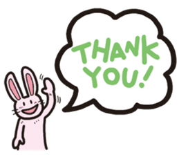 The balloon Sticker of rabbit sticker #9742116