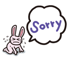 The balloon Sticker of rabbit sticker #9742117