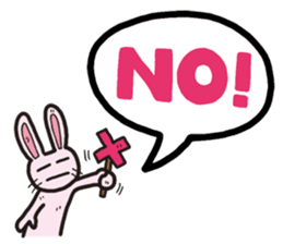 The balloon Sticker of rabbit sticker #9742118