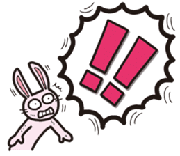 The balloon Sticker of rabbit sticker #9742123