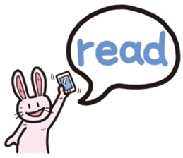 The balloon Sticker of rabbit sticker #9742124