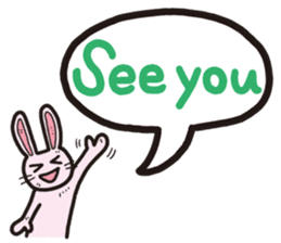 The balloon Sticker of rabbit sticker #9742125