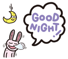 The balloon Sticker of rabbit sticker #9742126