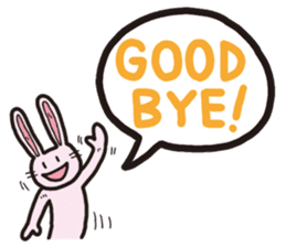 The balloon Sticker of rabbit sticker #9742128