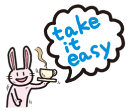 The balloon Sticker of rabbit sticker #9742129