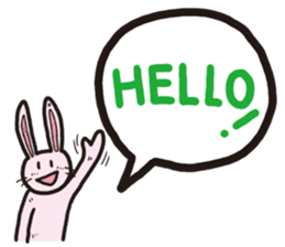 The balloon Sticker of rabbit sticker #9742130