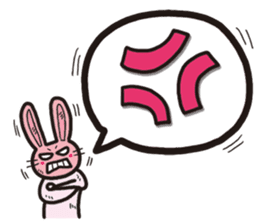 The balloon Sticker of rabbit sticker #9742131