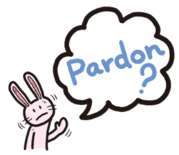 The balloon Sticker of rabbit sticker #9742132