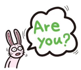 The balloon Sticker of rabbit sticker #9742133