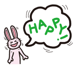 The balloon Sticker of rabbit sticker #9742136