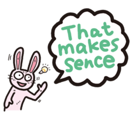 The balloon Sticker of rabbit sticker #9742138