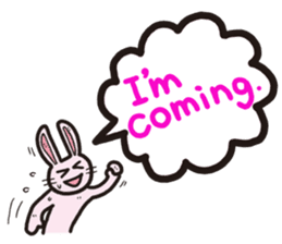 The balloon Sticker of rabbit sticker #9742139