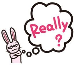 The balloon Sticker of rabbit sticker #9742141