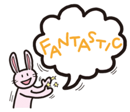 The balloon Sticker of rabbit sticker #9742142