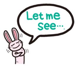 The balloon Sticker of rabbit sticker #9742144