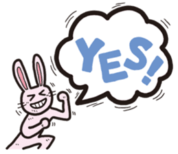 The balloon Sticker of rabbit sticker #9742145