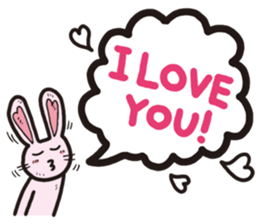 The balloon Sticker of rabbit sticker #9742146