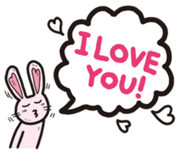 The balloon Sticker of rabbit sticker #9742146