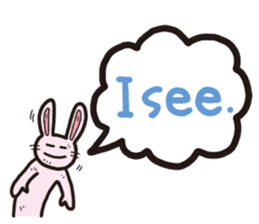 The balloon Sticker of rabbit sticker #9742148