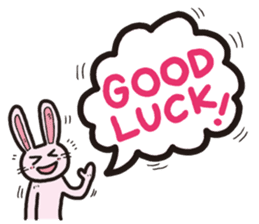 The balloon Sticker of rabbit sticker #9742149